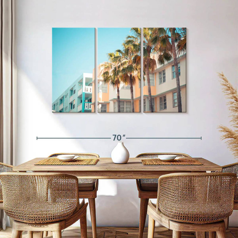 Lilie Miami City Buildings, 36" H x 57" W