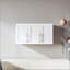 Armoire de rangement murale empilable en bois, 40 cm (P) x 90 cm (L) x 50 cm (H), étagères réglables, buffet d'appoint multifonctionnel