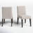 Meria Upholstered Parsons Chair in Beige