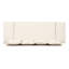 Canapé d'extérieur d'extérieur pour lit de jour, canapé 3 places avec accoudoirs pliables et 4 coussins de dossier, coussin amovible en teck et structure en bois d'acacia beige