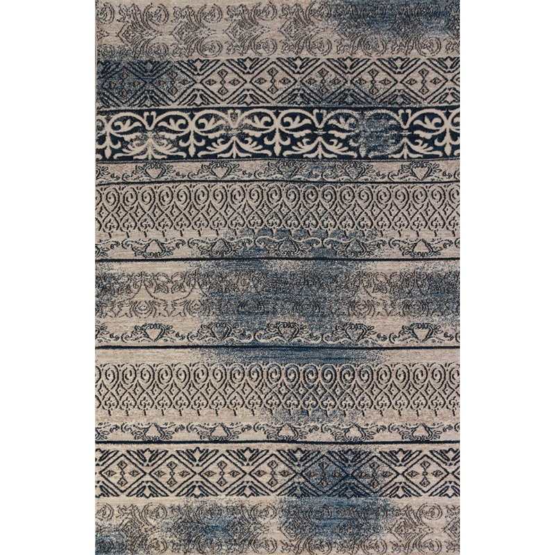 Transitional Oriental Area Rug 6x9