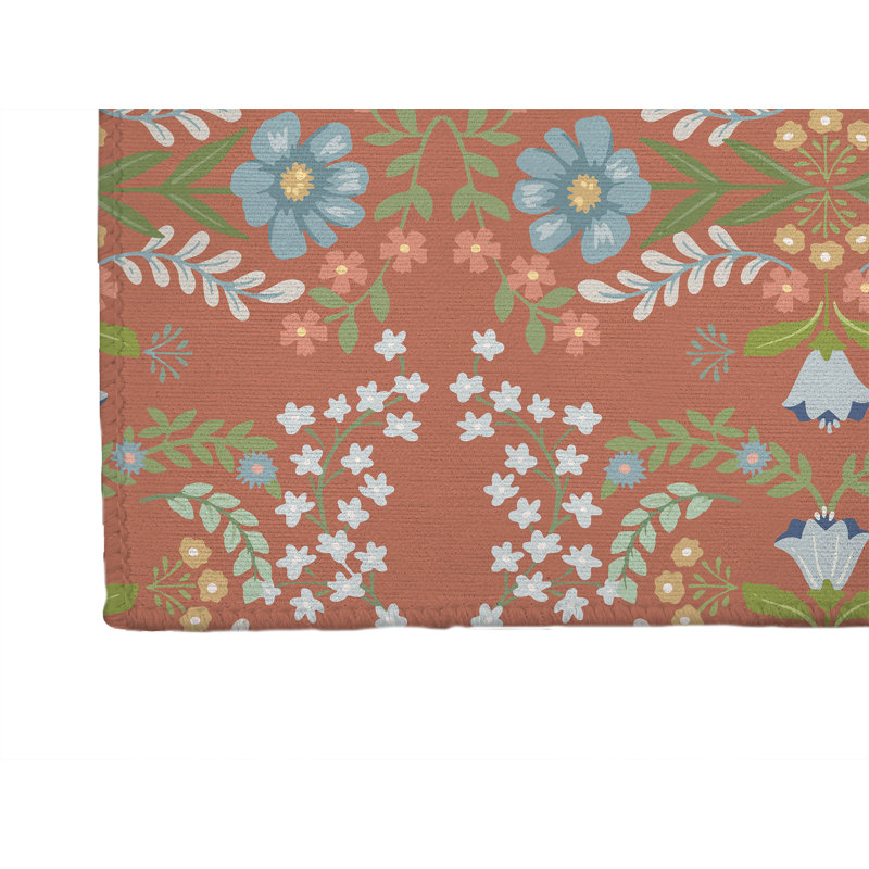 Tapis à linge Cecelia, Corail, Rectangulaire 2 pi x 3 pi