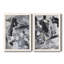 «Black & White Mix III», ensemble de 2 reproductions d'art encadrées-291835854-291835856