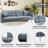 Tallac 74.75'' Upholstered Convertible Sofa-477968393