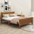 Wooden Platform Bed with Headboard and Footboard-1779475089-1779475091