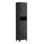 Armoire de rangement 65,5 po Black Farmhouse