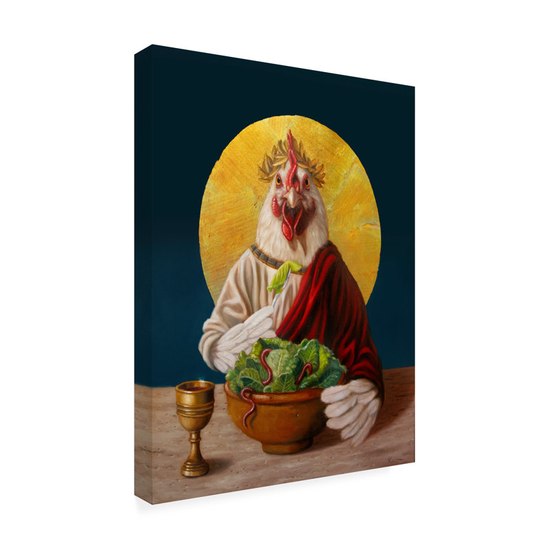 Art sur toile «Bachelor Lucia Heffernan Chickin Caesar», H 47 po x l 35 po