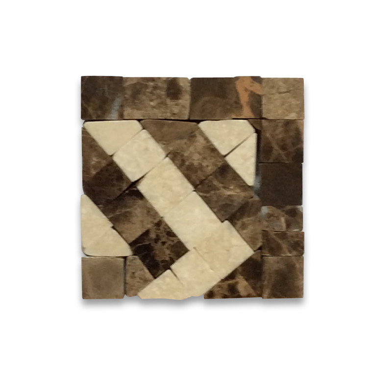 2'' x 2'' Matte Marble Decorative Accent Tile