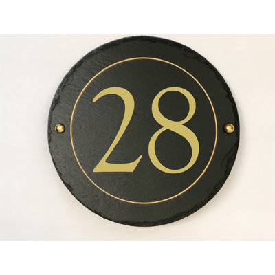 Easingwold 24cm H Stone House Number