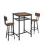 Ensemble de table de bar moderne avec 2 tabourets, dossiers et conception compacte pour les cuisines et les appartements compacts