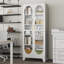 Vitrine haute 75 "avec portes en verre et 4 tablettes réglables-1497571597