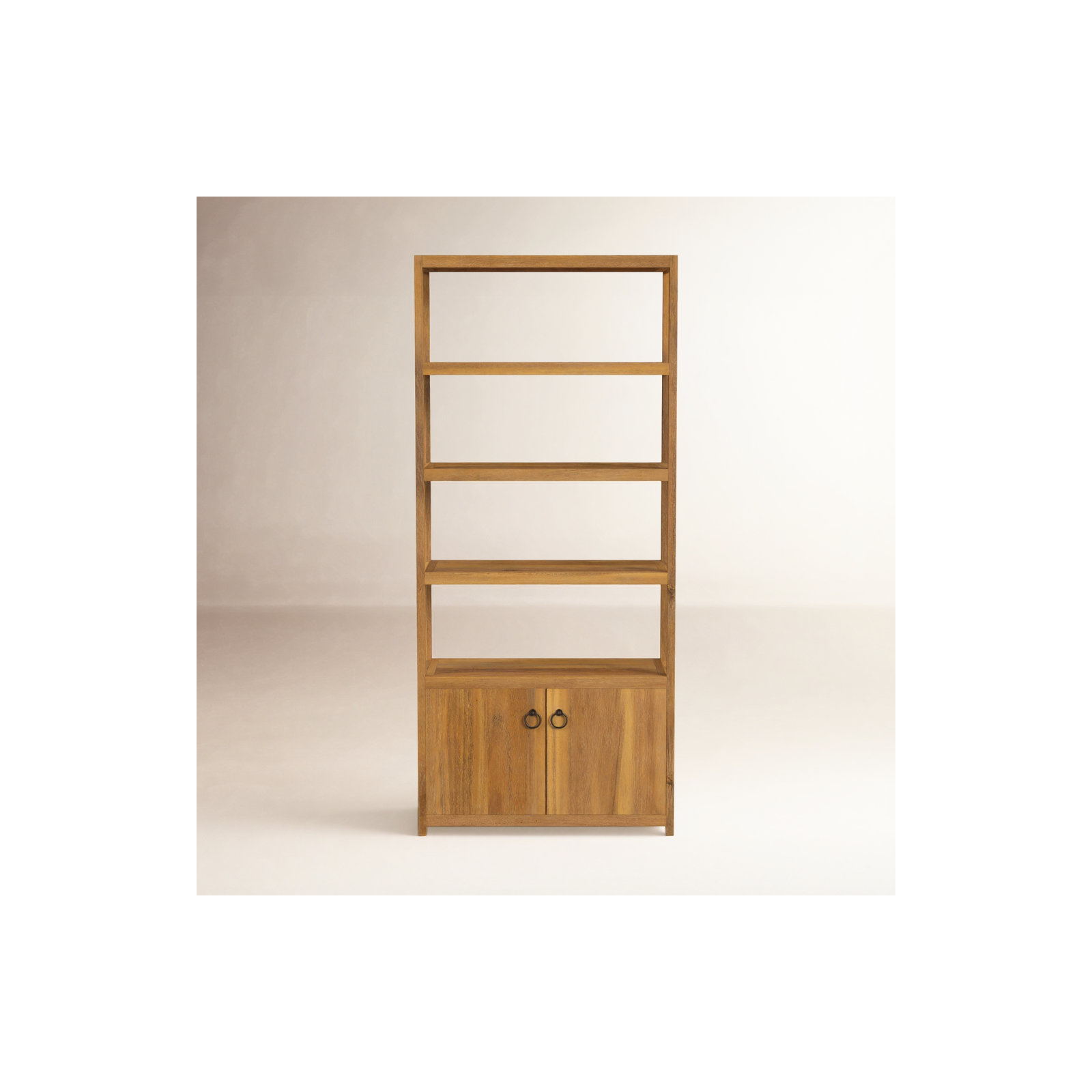 Elin Etagere Bookcase, Natural