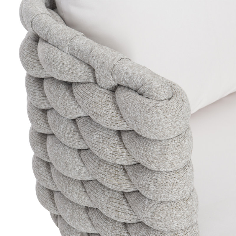 Santa Cruz Outdoor Arm Chair in Nordic Grey, Beige