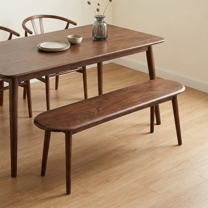 Solid Wood Bench, 16.15" H x 47.25" W x 11.82" D