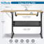 44.75" W x 23.5" D Sewing Table with Sewing Machine Platform-83032180
