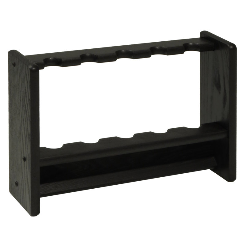 Wood Fishing Rack, Black