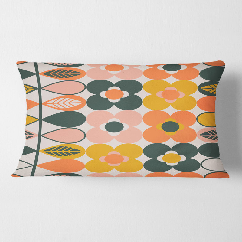 Coussin Botanical Retro Design II - Mid-Century