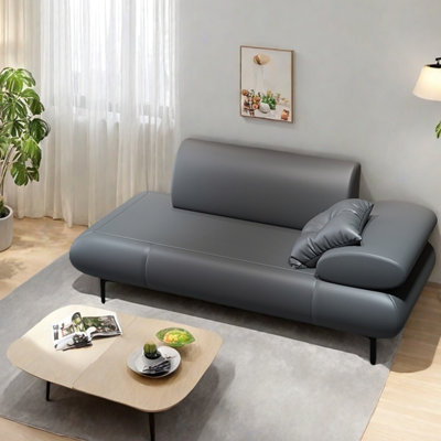 Chaise longue en similicuir léger et luxueux
