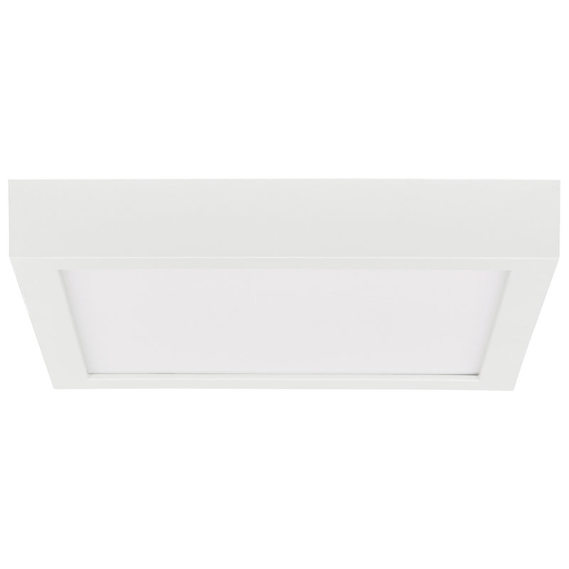 Skiljo Acrylic Flush Mount, 1" H x 9" W x 9" D, White
