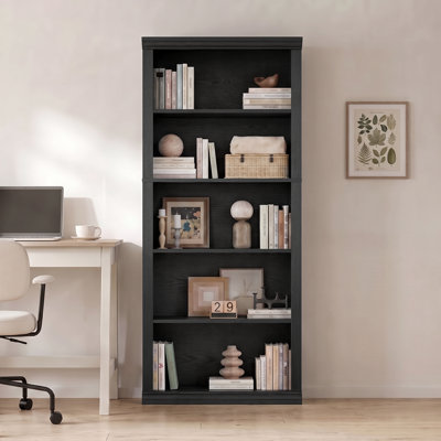 60"H X 24"W Wood 5-Tier Standard Bookcase