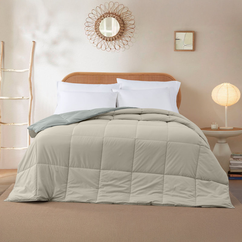Modern Threads Sanctuary by PCT Down Alternative Microfiber Quilted Reversible Comforter & Duvet Insert - Soft, Comfortable Alternative to Goose Down - Bedding for All Seasons