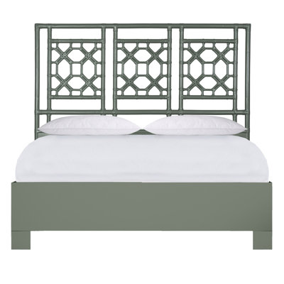 Lattice Back Platform Bed