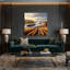 «USA State Missouri», art mural sur toile brune-1500450197