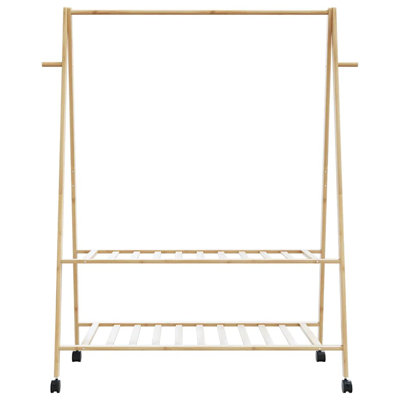 Stefanus 132cm Rolling Clothing Rack