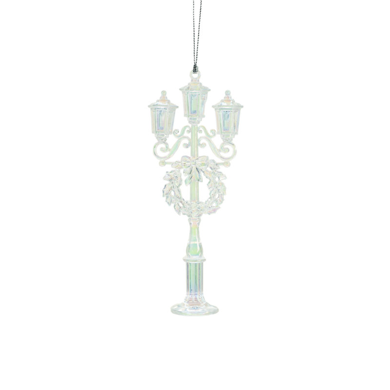 Ornement de lampadaire irisé (paquet de 4)