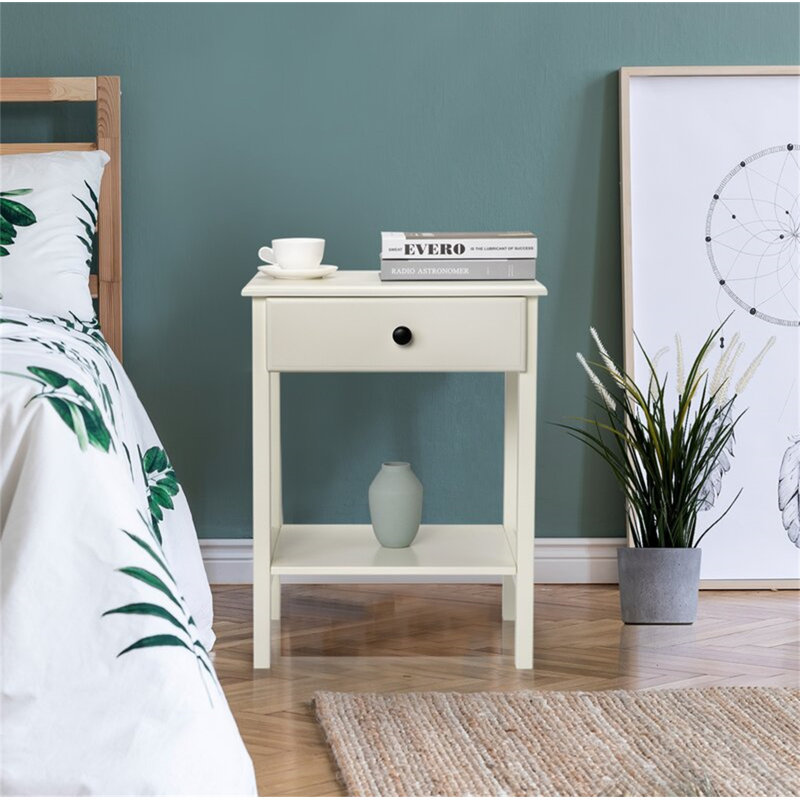 Ensemble de 2 tables de chevet Aarren, blanc