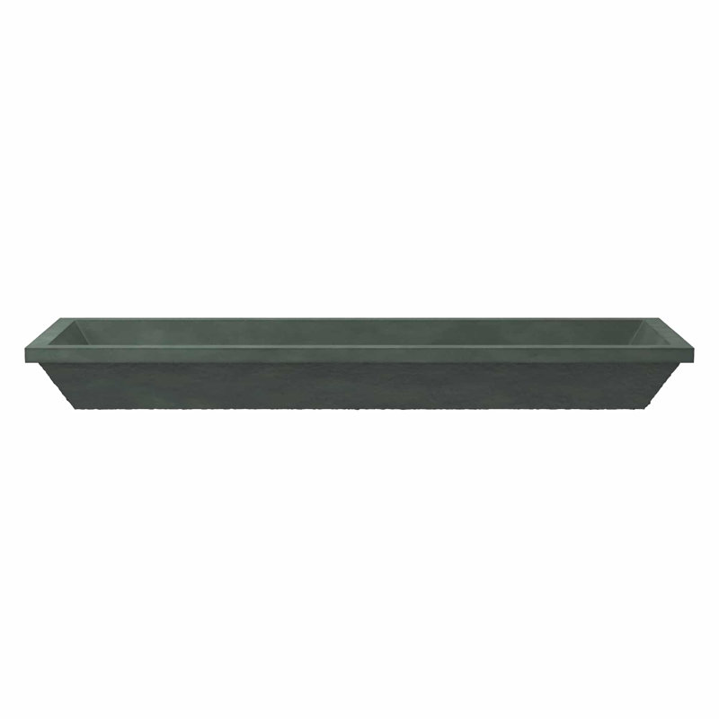 Arcata 48" Undermount Concrete Trough Bathroom Sink, Forest