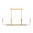 Reines 6-Light Brushed Gold Linear Chandelier-127380281