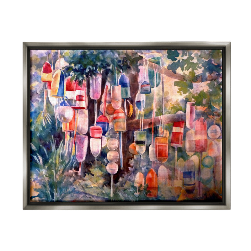 Art mural en toile flottante Latitude Run®, H 17 po x l 21 po x P 1,7 po, Cadre flottant gris lustré