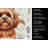 Red Lhasa Apso Coffee Bar Kitchen Towel-1168063104