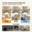 54 po Ventilateur de plafond encastré en rotin avec 5 pales-7752234-7752238