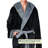 Yasmeli Fleece Mid-Calf Bathrobe with Pockets and Hood-924626991