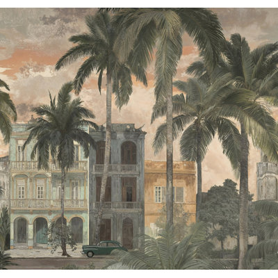 Havana 2 Collection Cityscape of Havana Wall Mural