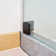 56–60" W x 76" H Frameless Bypass Single Sliding Shower Door with Explosion-Proof Clear Glass