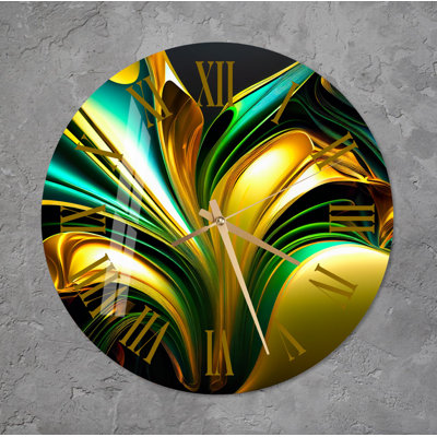 Horloge murale silencieuse en verre trempé