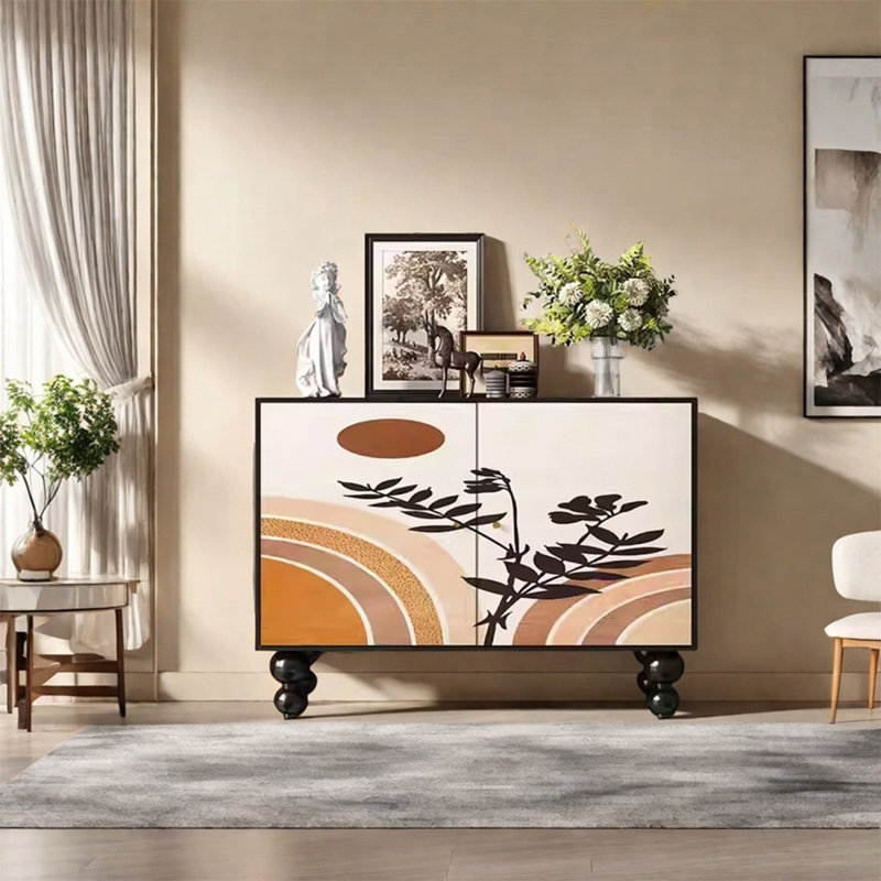 Armoire de rangement avec tablettes à deux couches