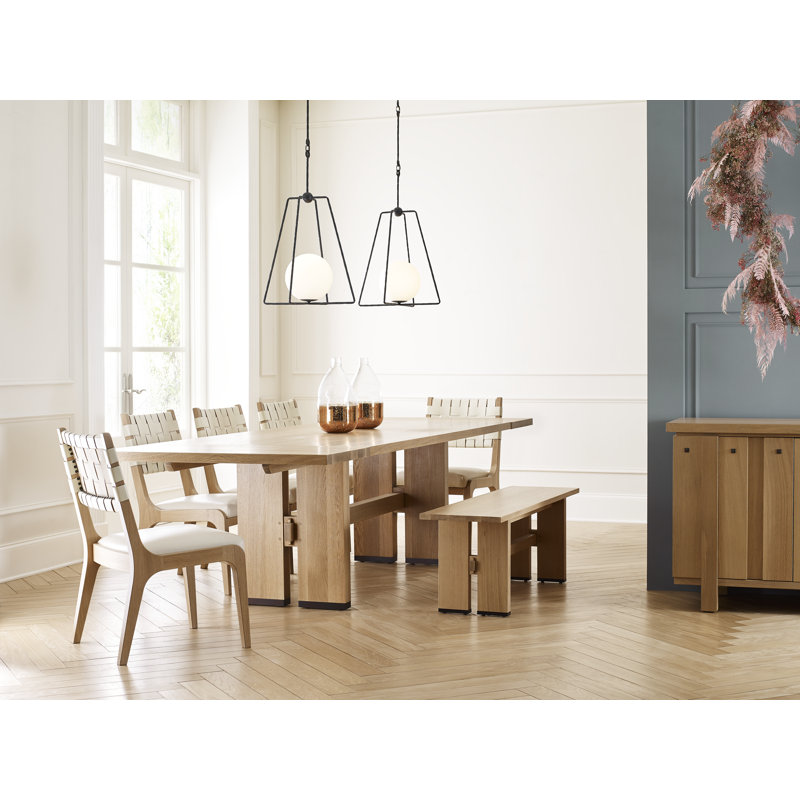 Portfolio120 Welland Leather Dining Chair, Mont Blanc Ivory, Natural