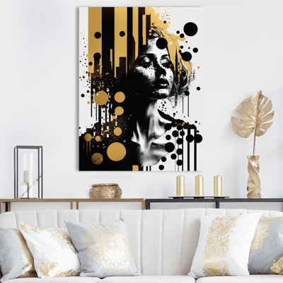 Décoration murale femme dorée III