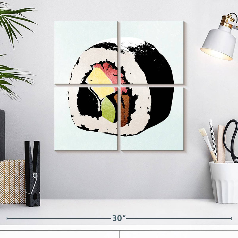 Yarlin style de sushi I, H 18 po x l 18 po