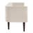 Brittany Cream Upholstered Bench with Solid Wood Legs