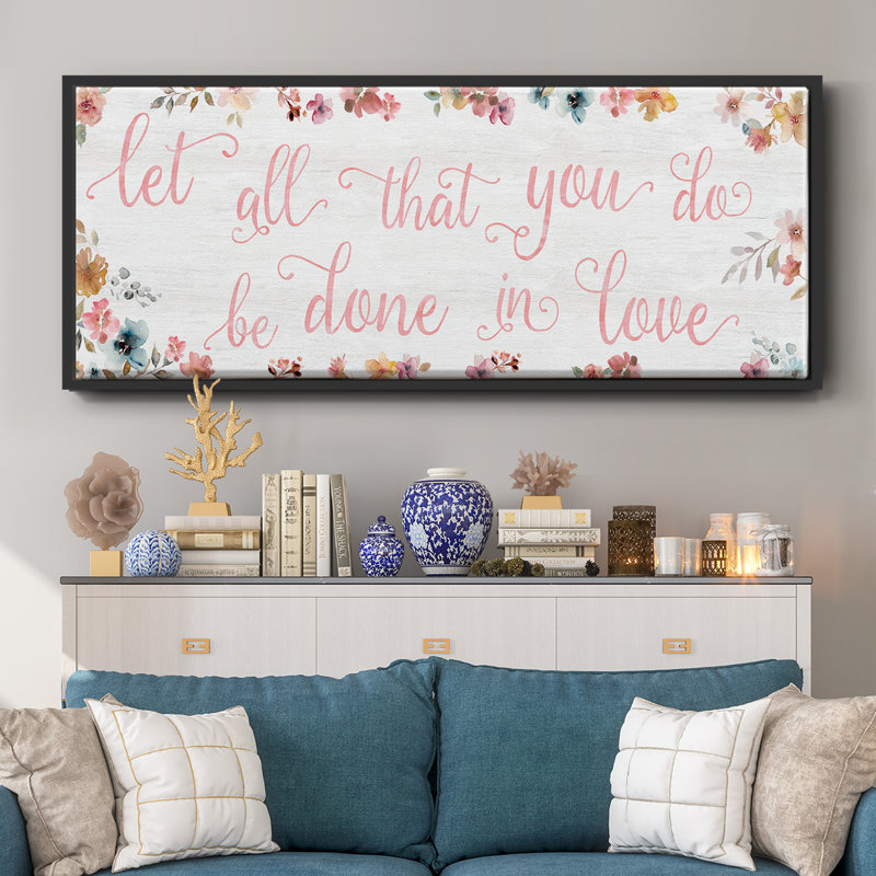Done In Love- Framed Canvas