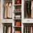 Freestanding Closet System,  Stand-Alone Wardrobe With 6 Open Shelves,74.8'' Heigh Closetwith 1 Wood Drawers, Wood Walk-In Closet With 2 Hanging Rod, White