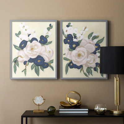 Garden Party Bouquet I-Premium Framed Print -Ready to Hang - No Nails Required - No Nails Required