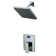 Modern Concealed Mixer Showers with Rough in-Valve,Wall Mount Single Handle Shower Faucet System