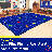 KidCarpet On The Spot Seating Classroom Rug, 6' x 8'6" Rectangle, Multi on Blue Educational Rug for Home or School Learning Area | Area Rug for Kids-88285097