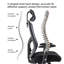Fauteuil de bureau ergonomique à dossier haut avec appui-tête réglable